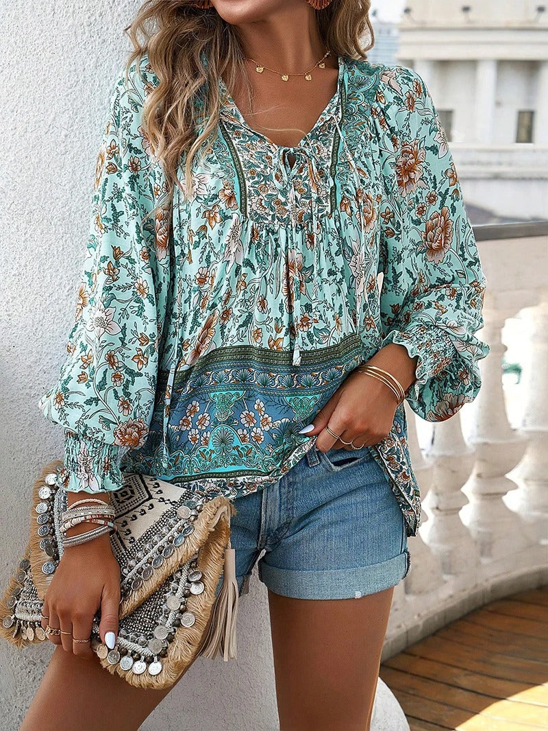 Sommer-Blumenshirt
