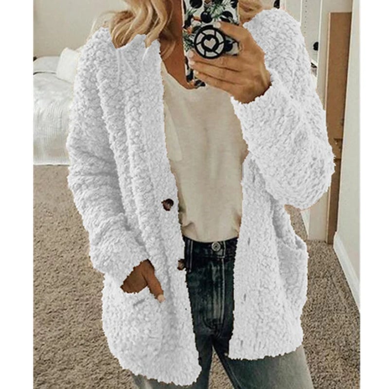 ✨Top-2 Sale Cardigan 2025✨Damen Herbst/Winter Große Größen Freizeit-Samt-Cardigan